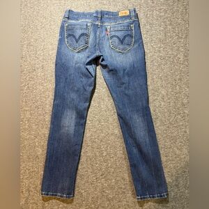 Levis 524 Too Superlow jeans womens 11 M blue Straight Leg stretch Y2K Vtg 32x31